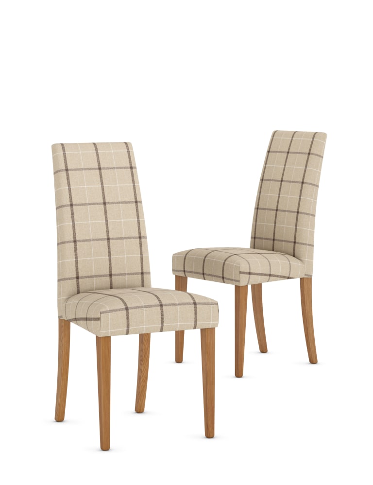 Checked dining chairs outlet