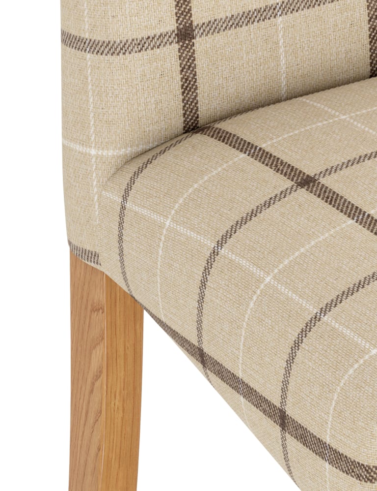 Cream check dining chairs shop