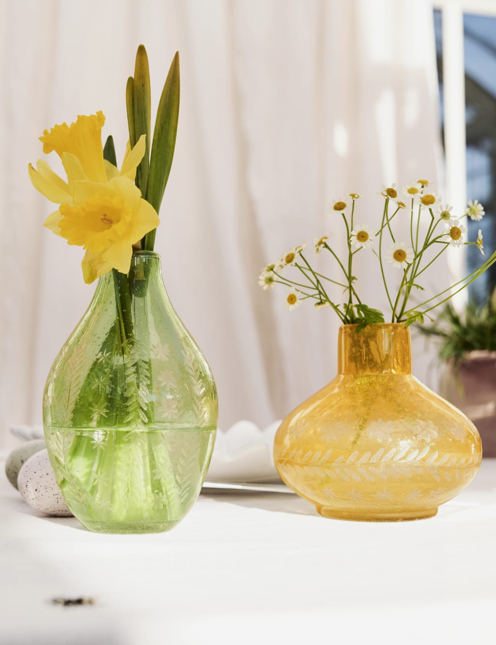 Set of 2 Engraved Bud Vases M&S Collection M&S