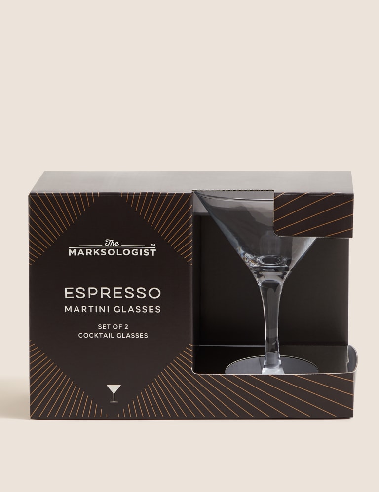 Set of 2 Espresso Martini Glasses The Marksologist M&S