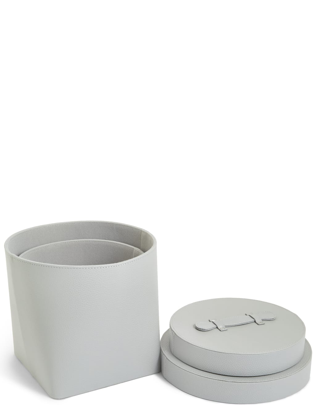 Set of 2 Faux Leather Storage Boxes M&S