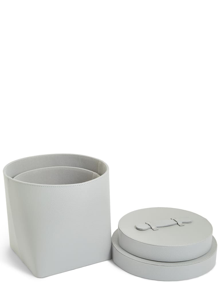 Set of 2 Faux Leather Storage Boxes M&S
