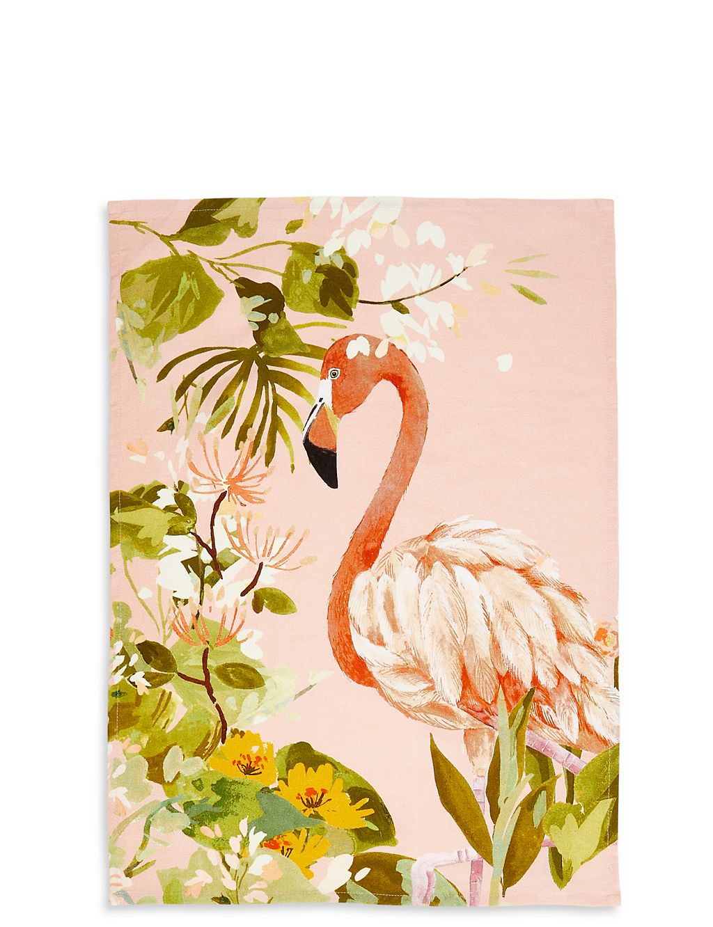 Set of 2 Flamingo Design Tea Towels 1 of 3