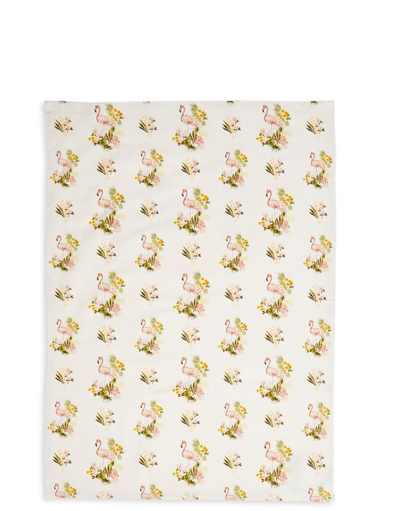 Set of 2 Flamingo Design Tea Towels 3 of 3