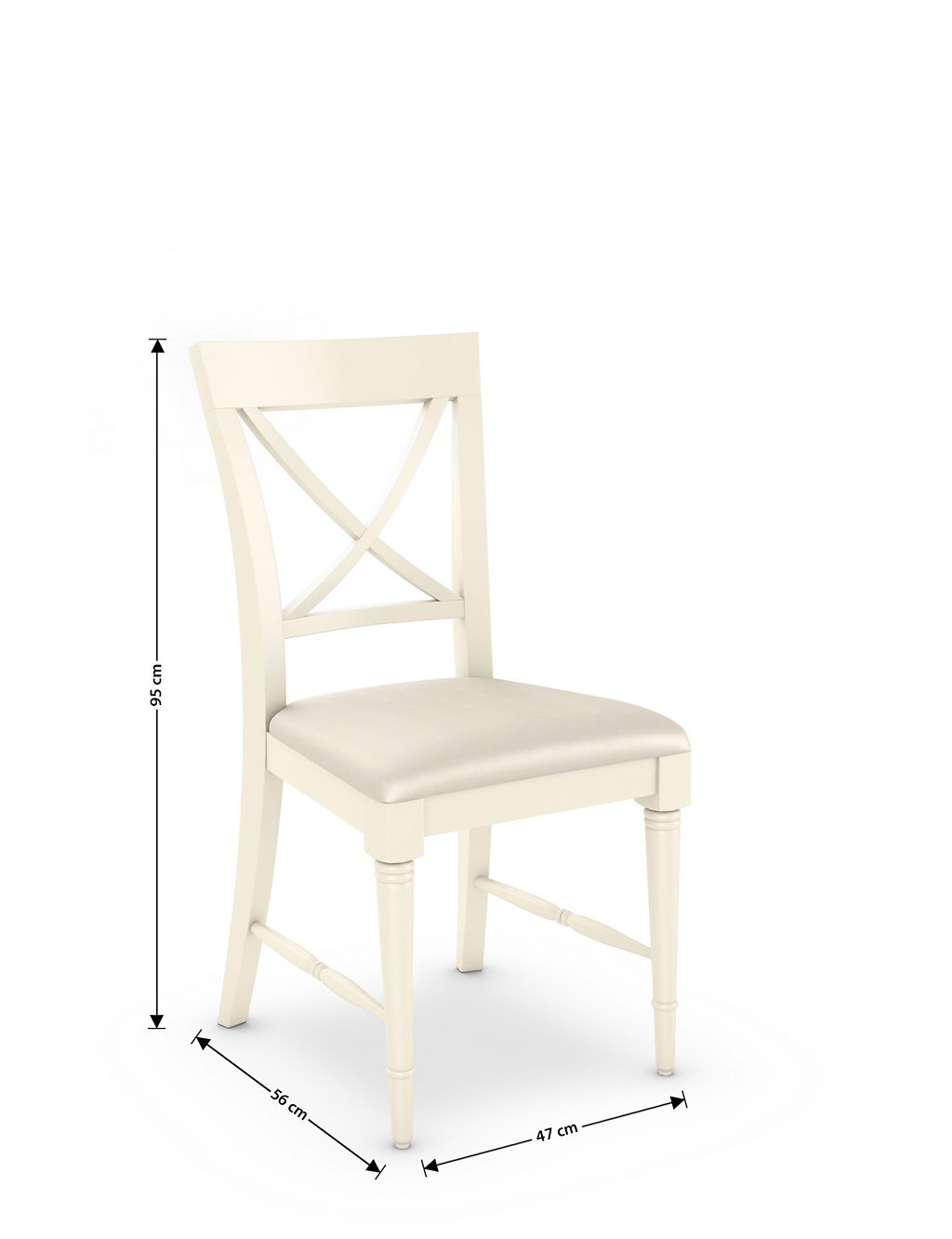 Set of 2 Greenwich Ivory Dining Chairs 5 of 8