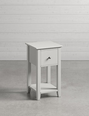Set of 2 Hastings Grey Small Bedside Tables Image 2 of 9