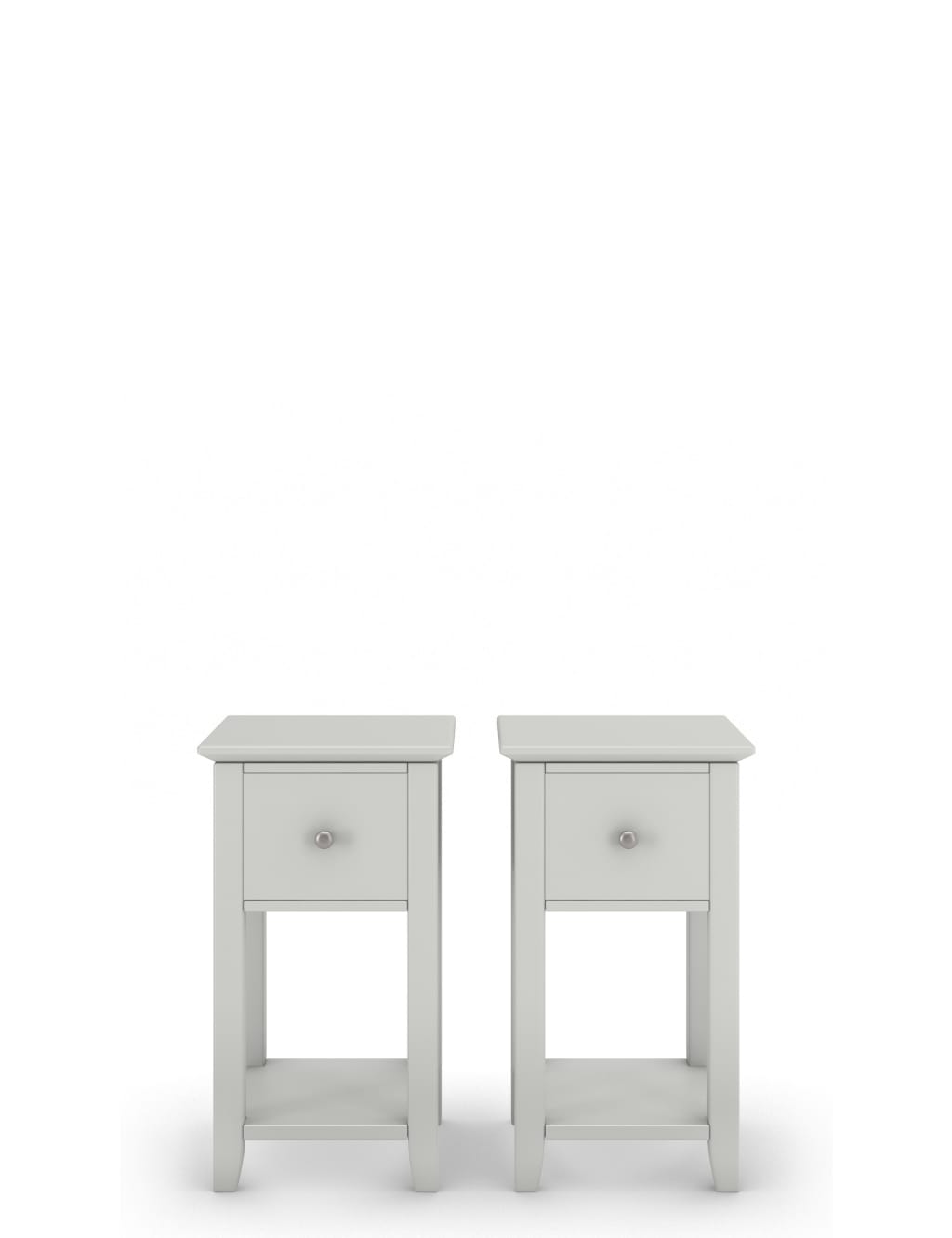 Set of 2 Hastings Grey Small Bedside Tables M&S