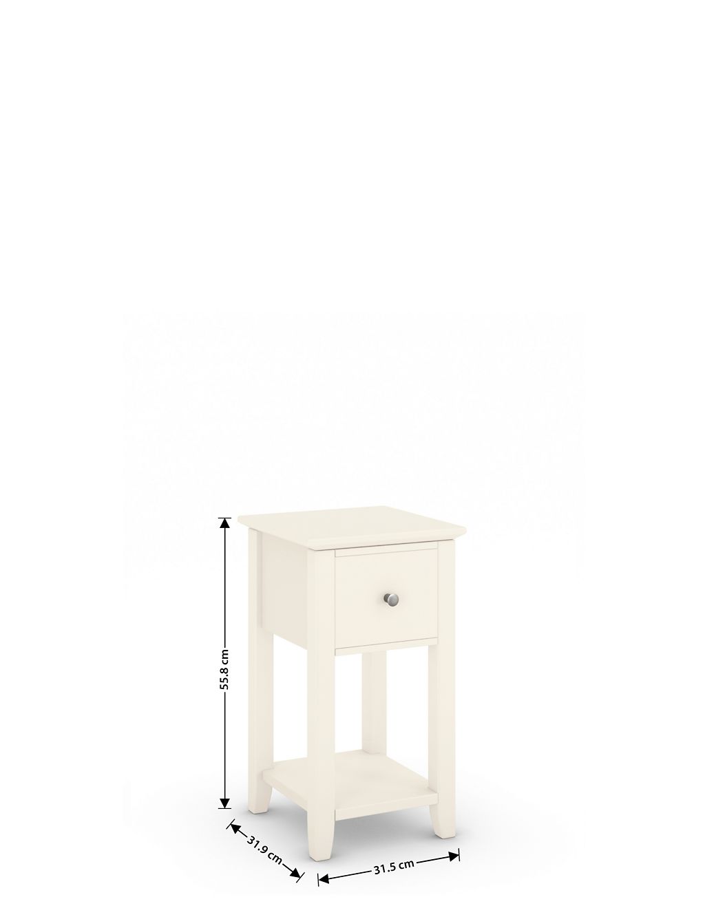 Set of 2 Hastings Ivory Small Bedside Tables 6 of 10