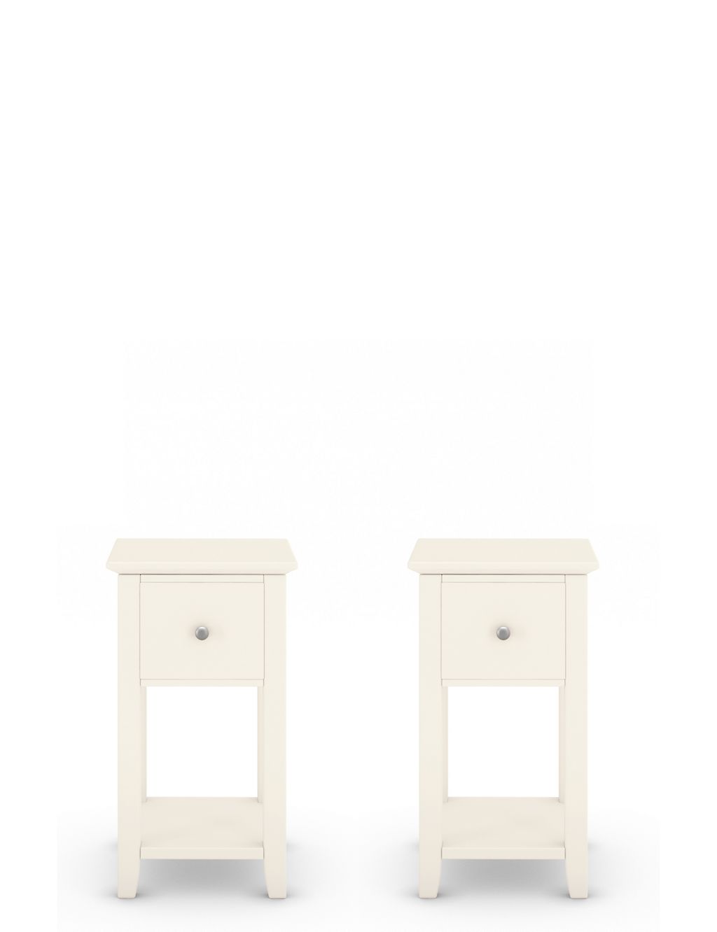 Set of 2 Hastings Ivory Small Bedside Tables 3 of 10