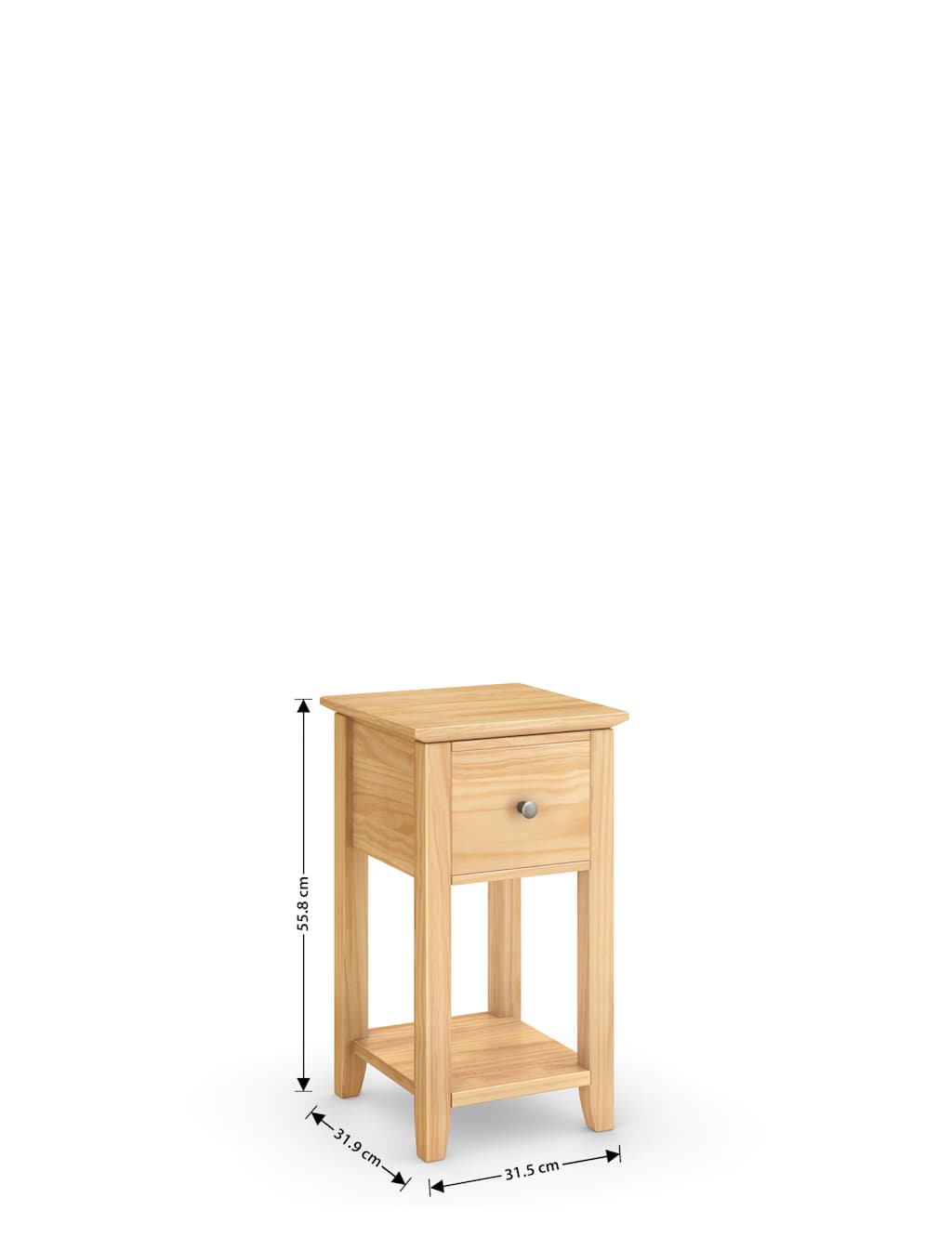 Set of 2 Hastings Light Natural Small Bedside Tables M&S