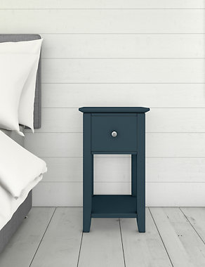 Set of 2 Hastings Mid-Blue Small Bedside Tables Image 2 of 6