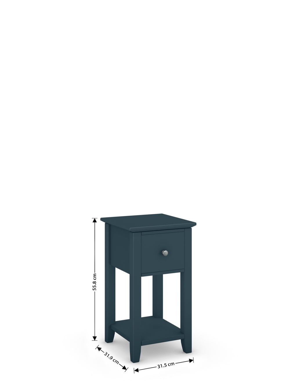 Set of 2 Hastings MidBlue Small Bedside Tables M&S