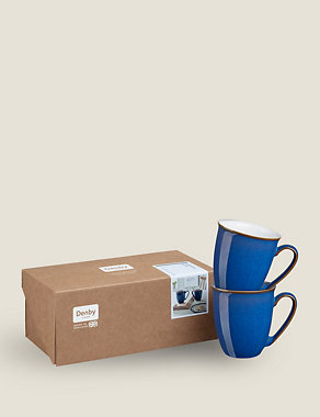 Set of 2 Imperial Blue Mugs Image 2 of 8
