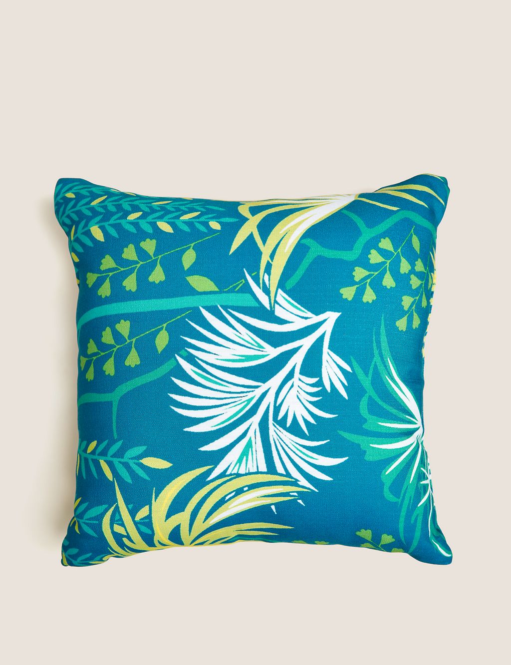 Set of 2 Leaf Print Outdoor Cushions 5 of 10