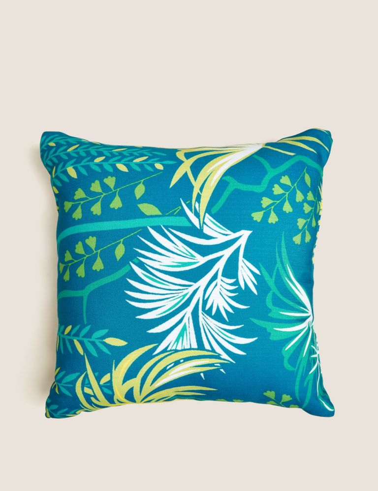 Set of 2 Leaf Print Outdoor Cushions 7 of 10