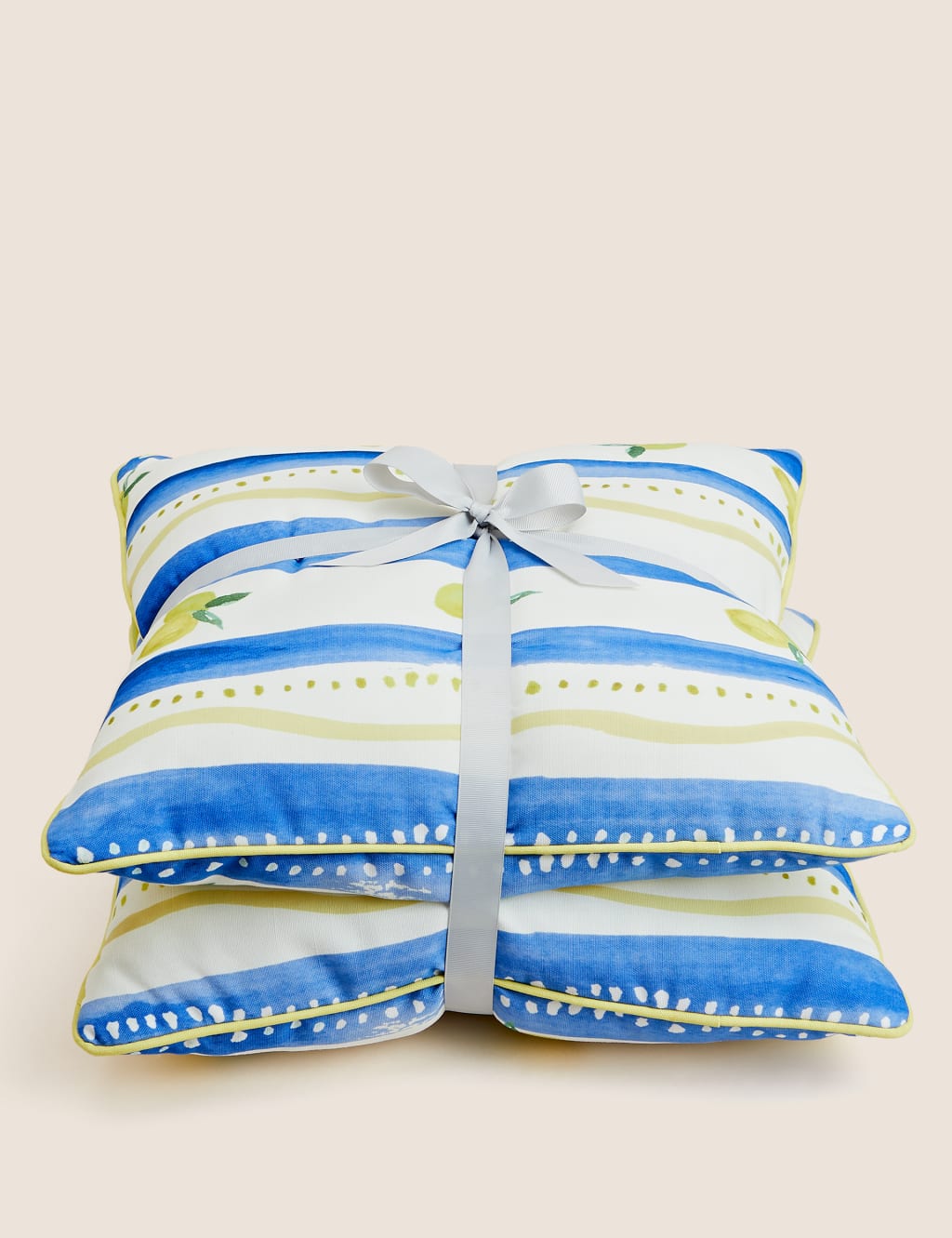 Set of 2 Lemon Outdoor Cushions M&S Collection M&S
