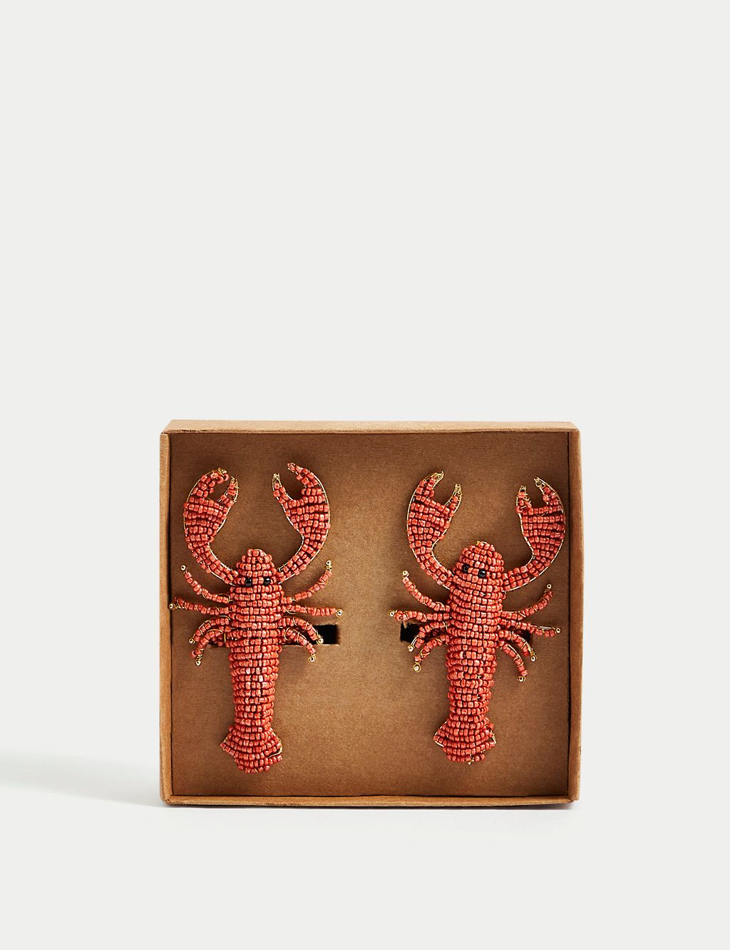 Set of 2 Lobster Napkin Rings 1 of 4