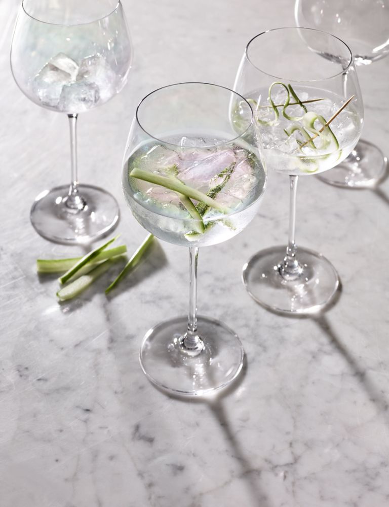 Angled Crystal Gin & Tonic Glasses by Viski - 5.8307087 x 4.33071 - Bed  Bath & Beyond - 32683192