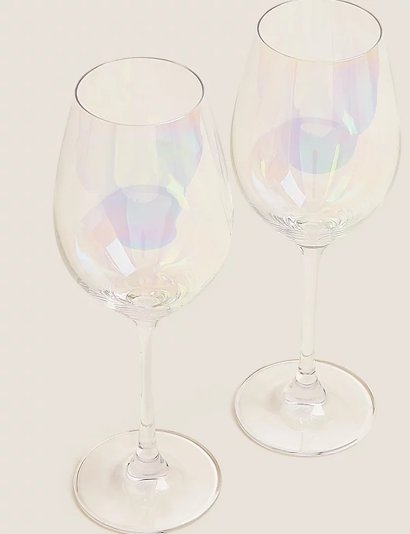 Set of 2 Lustre White Wine Glasses | M&S Collection | M&S