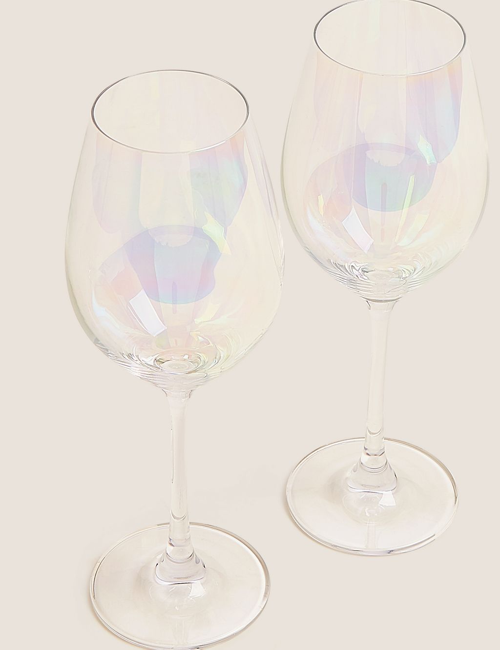 Set of 2 Lustre White Wine Glasses 2 of 5