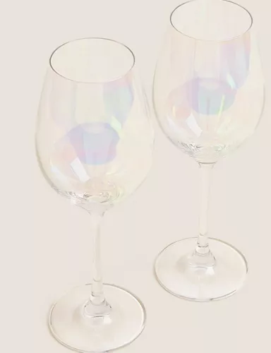 Set of 2 Lustre White Wine Glasses 3 of 5