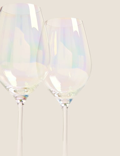 Set of 2 Lustre White Wine Glasses 4 of 5