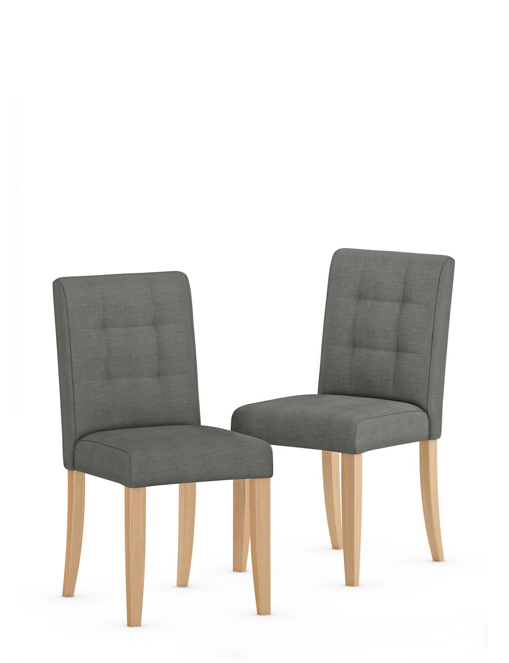 Set of 2 Milton Pinched Back Dining Chairs 1 of 7