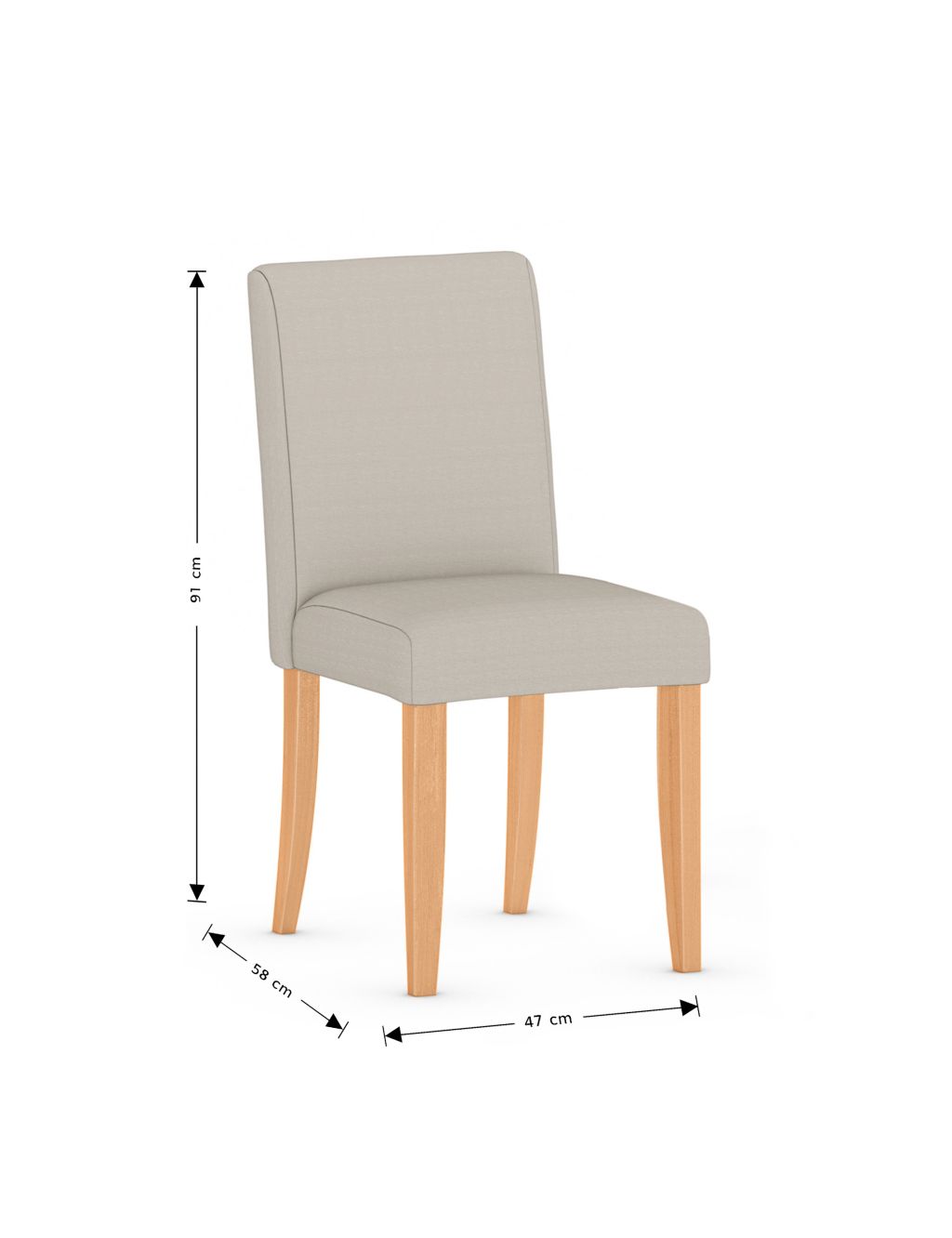 Set of 2 Milton Plain Dining Chairs 4 of 7