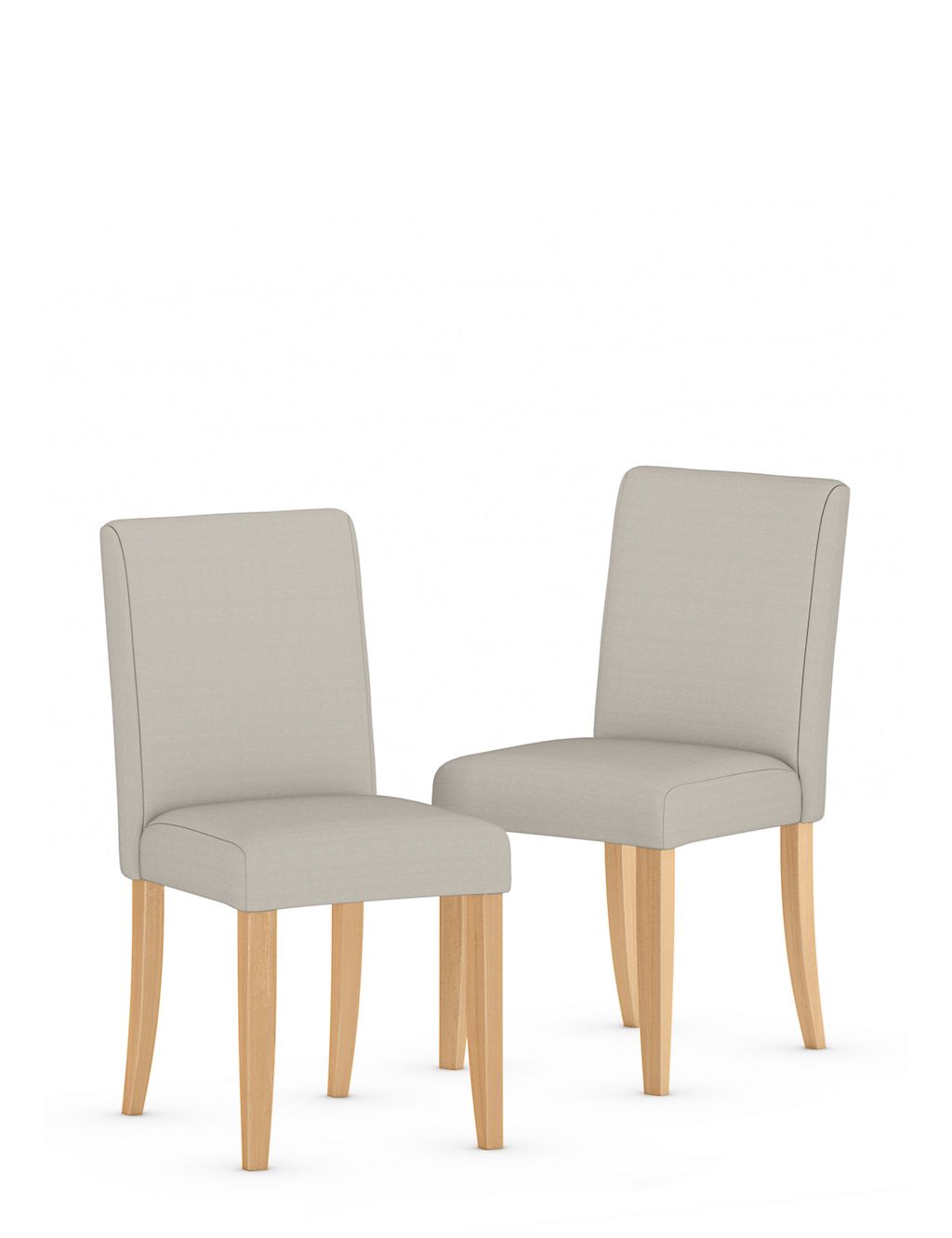 Set of 2 Milton Plain Dining Chairs 1 of 7