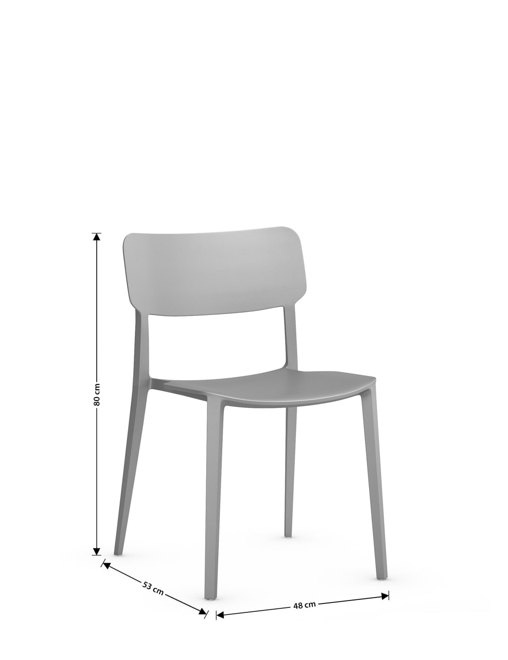 Set of 2 Modern Dining Chairs LOFT M&S