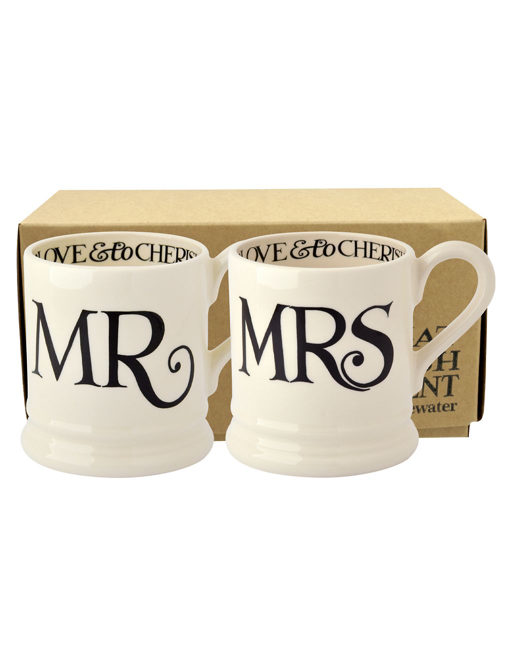 Set of 2 Mr & Mrs Toast Mugs 1 of 3
