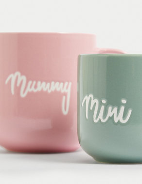 Set of 2 Mummy & Mini Slogan Mugs Image 2 of 3