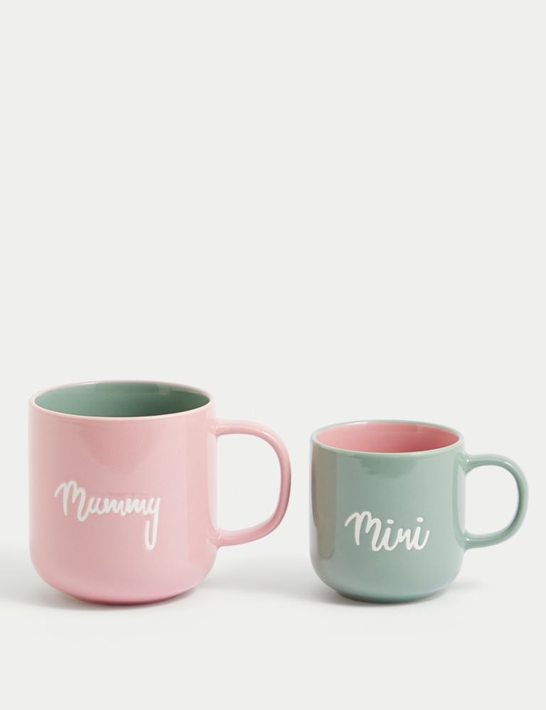 Set of 2 Mummy & Mini Slogan Mugs 1 of 3