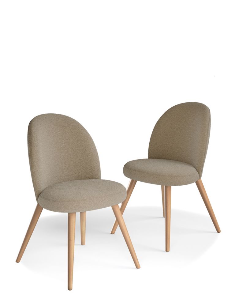 Set of 2 Nord Boucle Dining Chairs 2 of 7