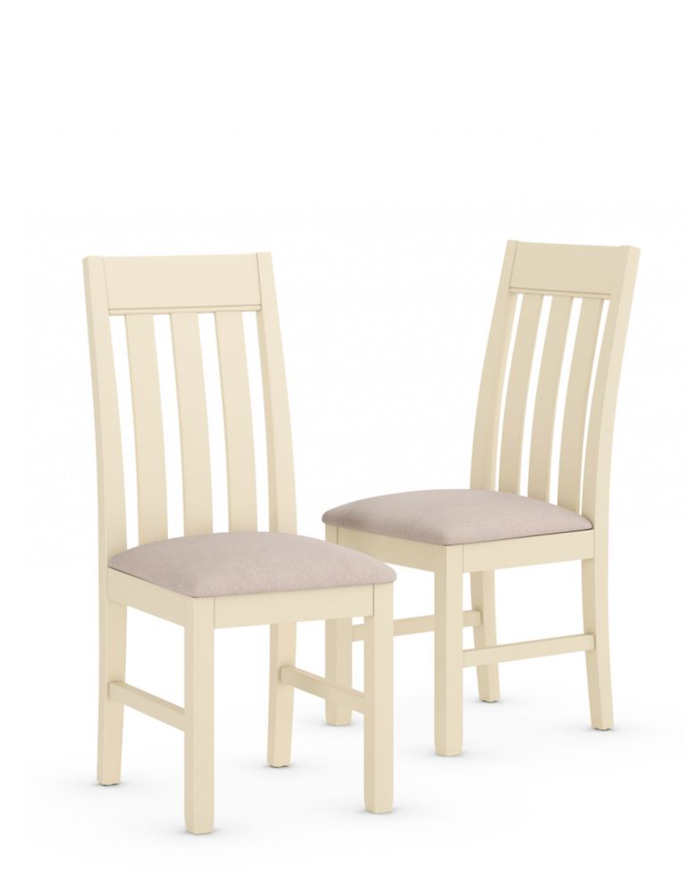 Set of 2 Padstow Fabric Dining Chairs 1 of 7