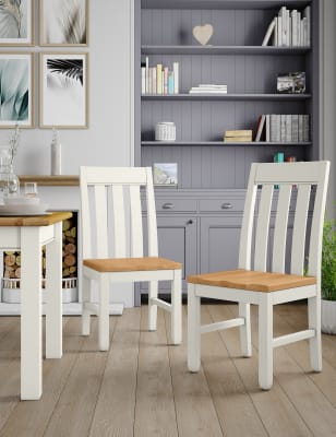 Ivory wood on sale dining chairs