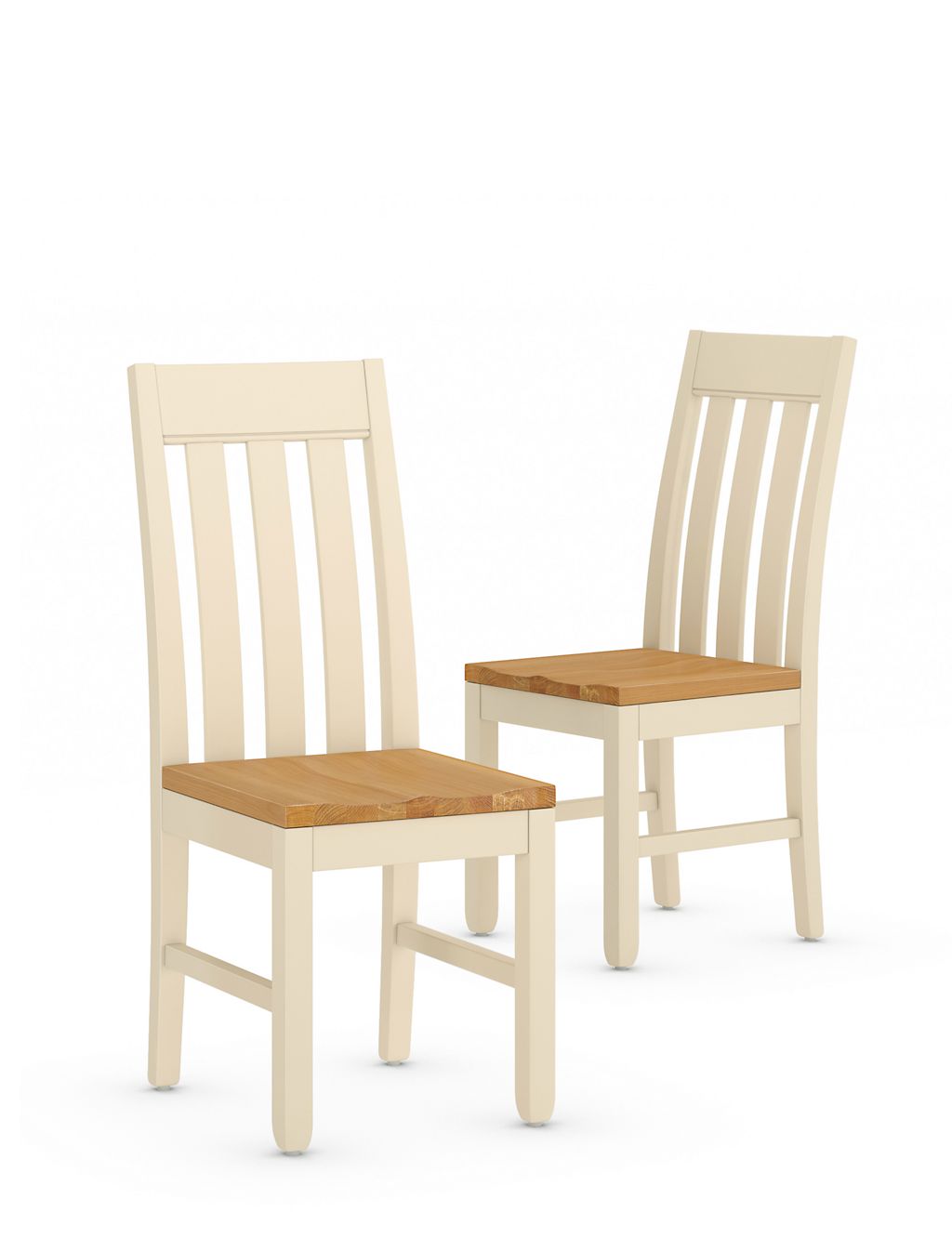 Set of 2 Padstow Ivory Dining Chairs 3 of 7