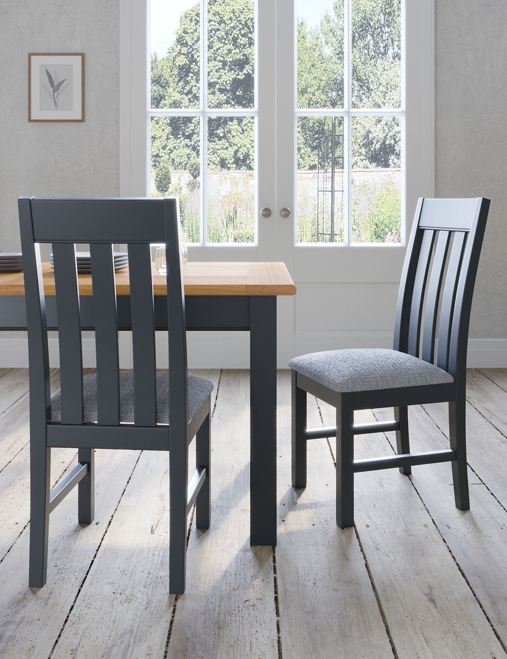 Set of 2 Padstow Padded Dining Chairs 3 of 8