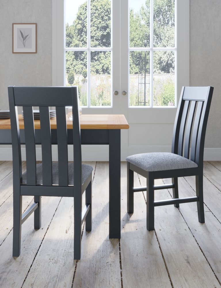 Set of 2 Padstow Padded Dining Chairs 1 of 8