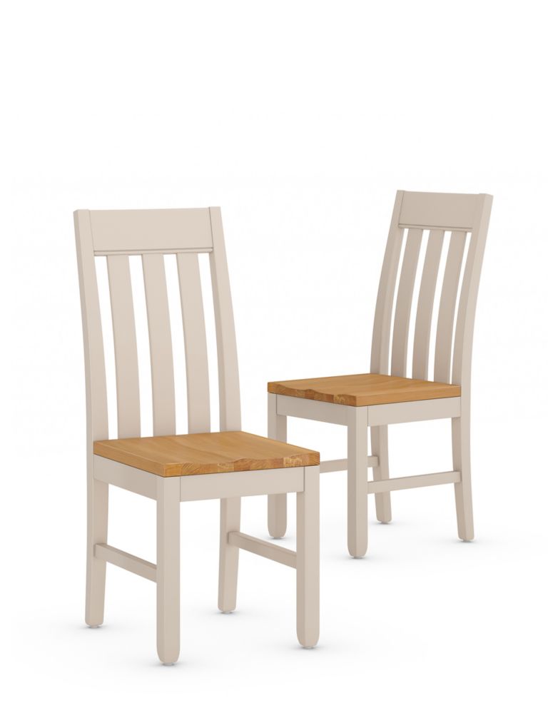 Set of 2 Padstow Putty Dining Chairs 1 of 8