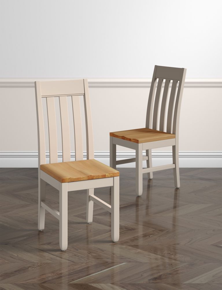 Set of 2 Padstow Putty Dining Chairs 2 of 8