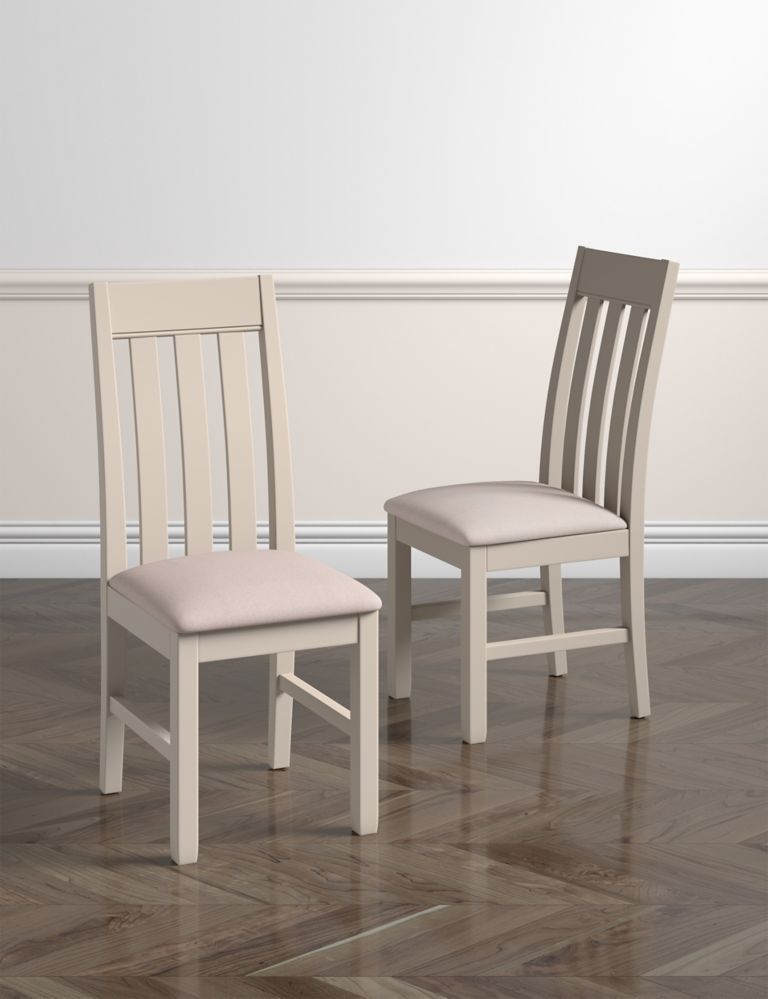 Set of 2 Padstow Putty Dining Chairs 2 of 10