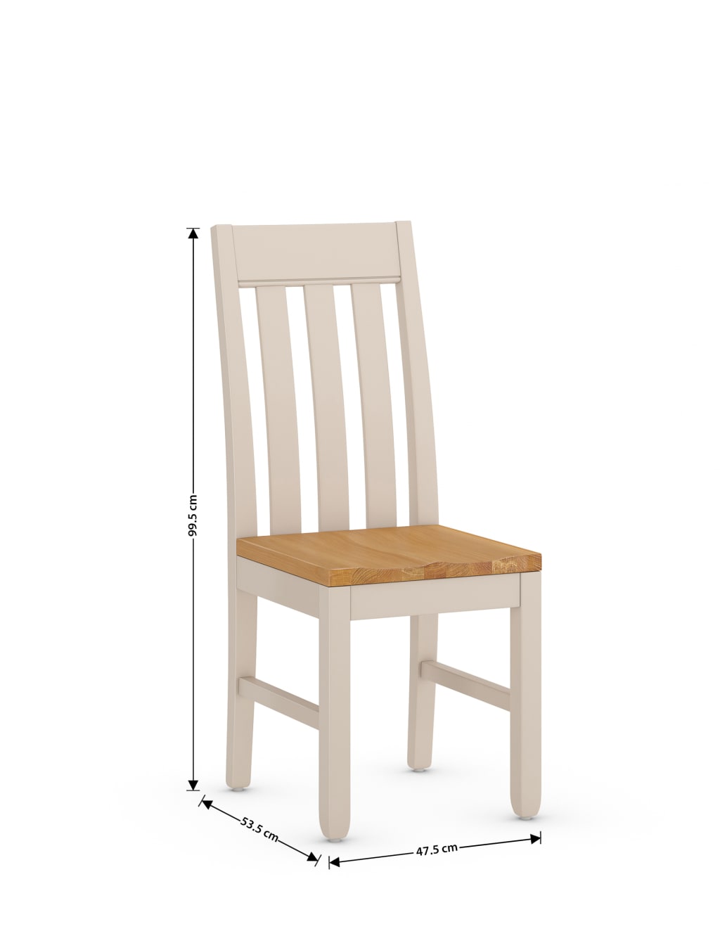 Set of 2 Padstow Putty Dining Chairs M S