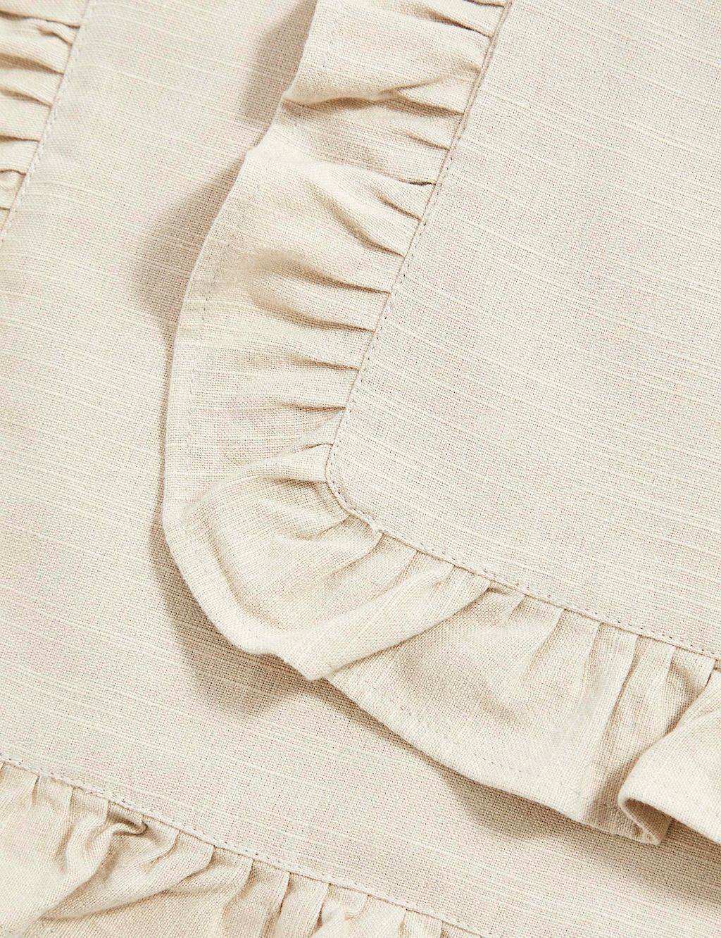 Set of 2 Pure Cotton Ruffle Placemats 2 of 3