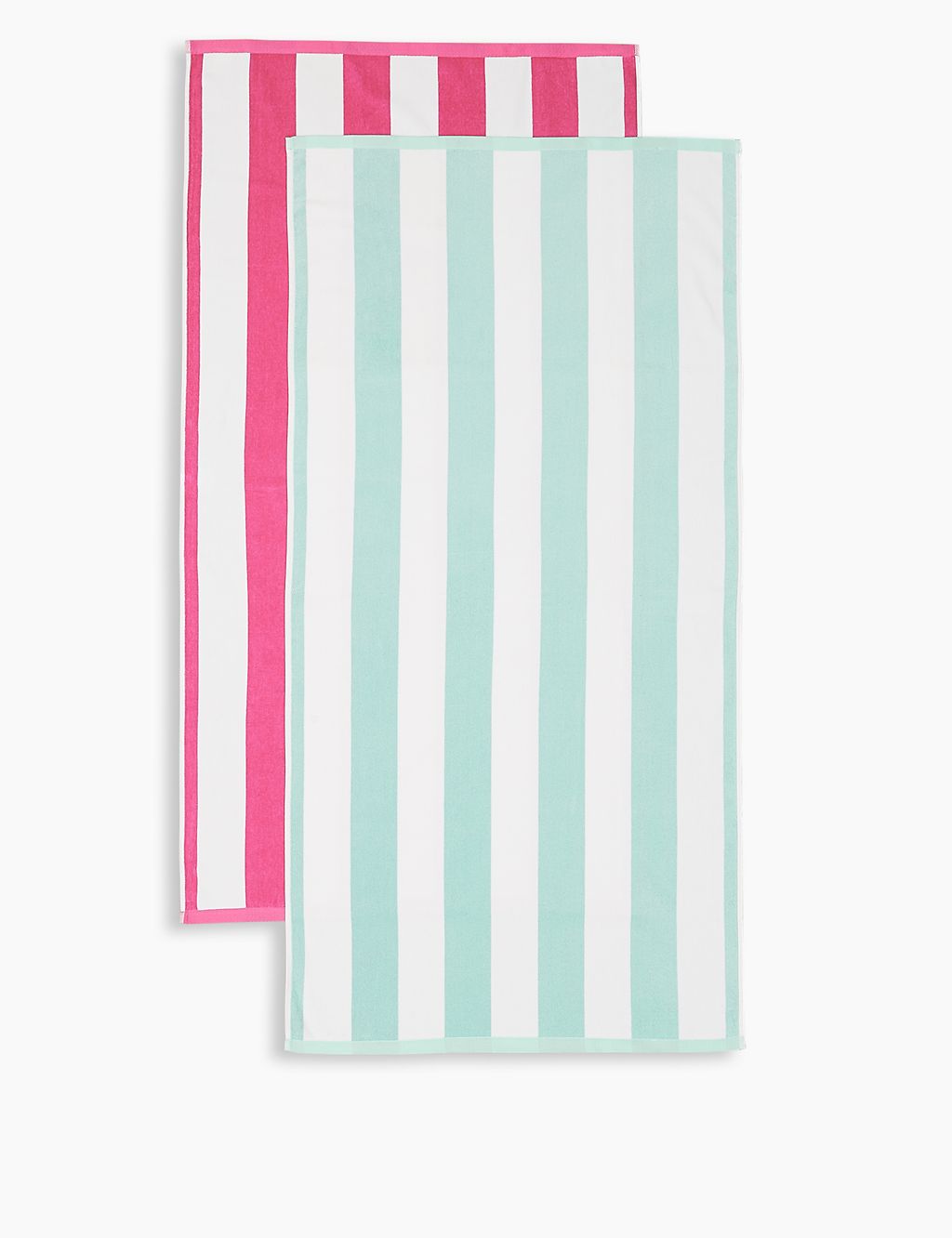Set of 2 Pure Cotton Striped Beach Towels 3 of 4