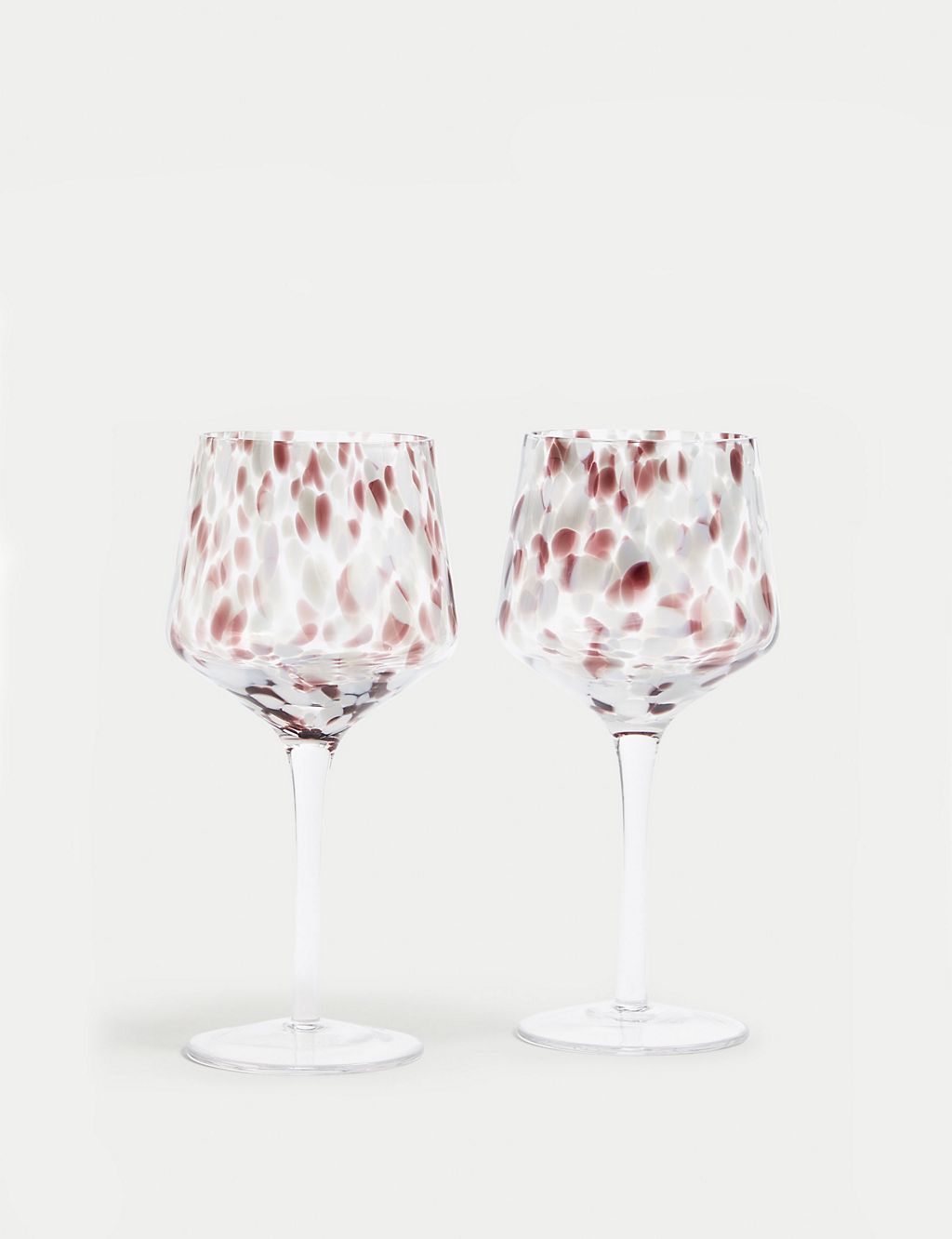 Set of 2 Speckled Wine Glasses 2 of 7