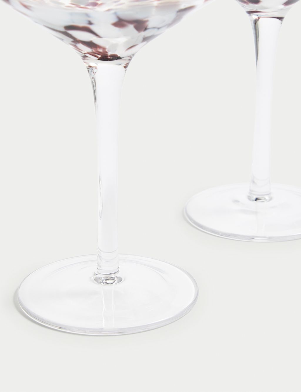 Set of 2 Speckled Wine Glasses 6 of 7