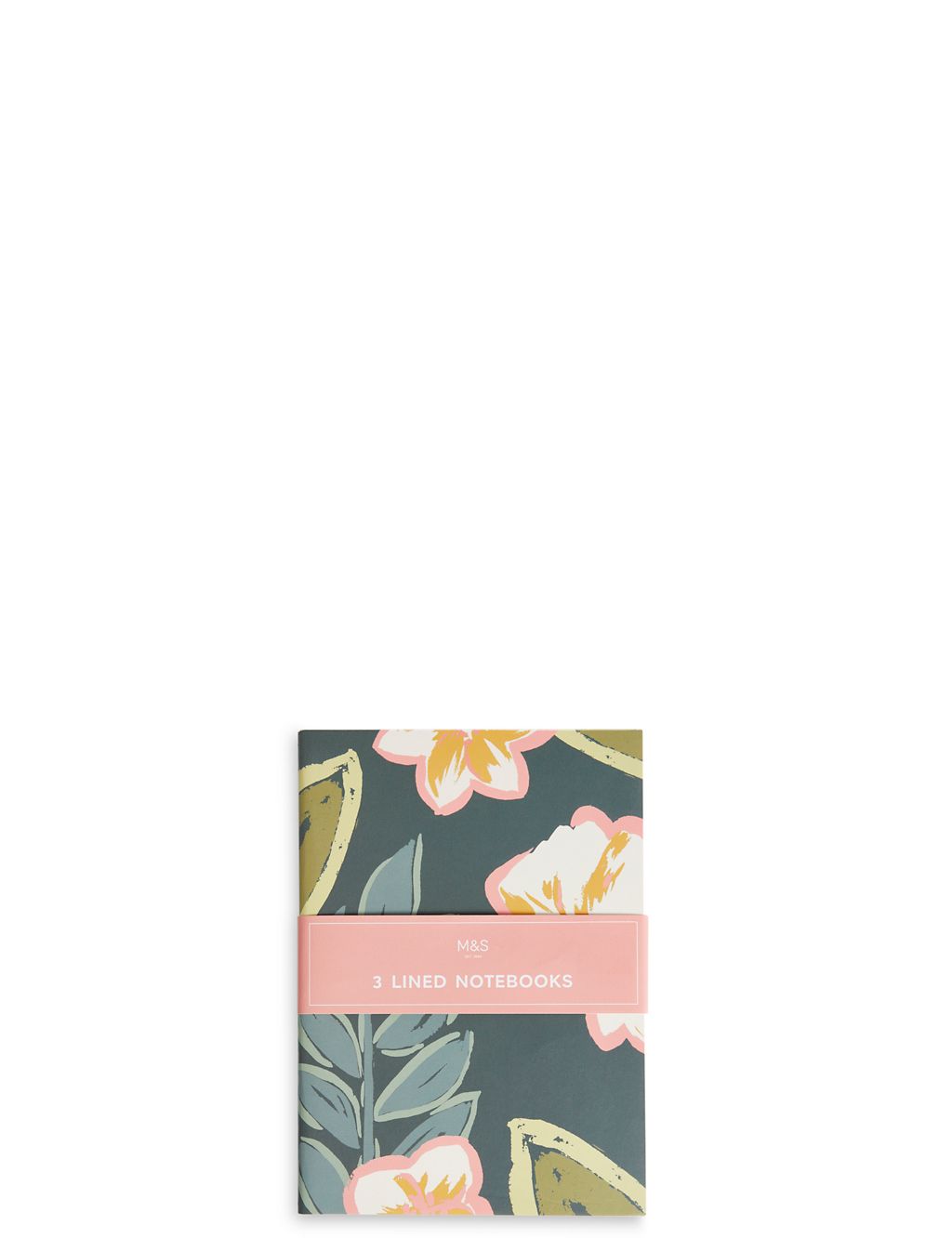 Set of 3 A6 Floral Print Notebooks 4 of 4