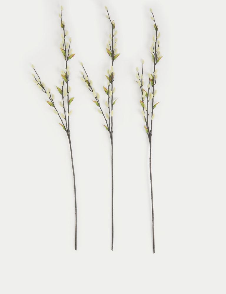 Set of 3 Artificial Willow Single Stems 1 of 5