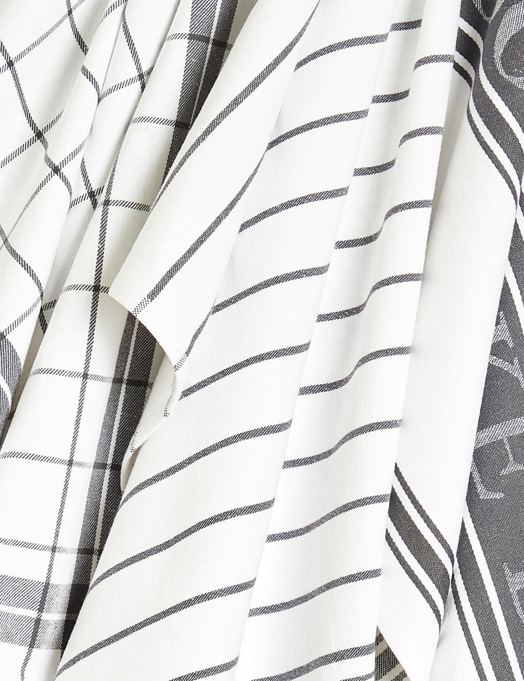 Set of 3 Cotton Rich Striped Tea Towels | M&S Collection | M&S